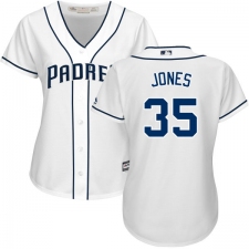 Women's Majestic San Diego Padres #35 Randy Jones Replica White Home Cool Base MLB Jersey