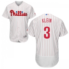 Men's Majestic Philadelphia Phillies #3 Chuck Klein White Home Flex Base Authentic Collection MLB Jersey