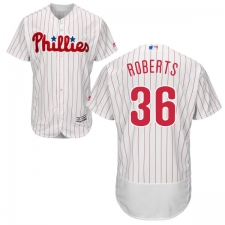 Men's Majestic Philadelphia Phillies #36 Robin Roberts White Home Flex Base Authentic Collection MLB Jersey