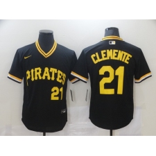 Men's Pittsburgh Pirates #21 Roberto Clemente Nike Black MLB Jersey