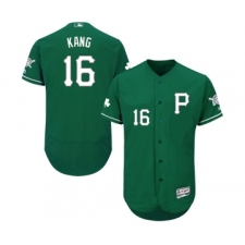 Men's Pittsburgh Pirates #16 Jung-ho Kang Green Celtic Flexbase Authentic Collection Baseball Jersey