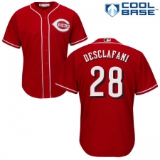 Men's Majestic Cincinnati Reds #28 Anthony DeSclafani Replica Red Alternate Cool Base MLB Jersey