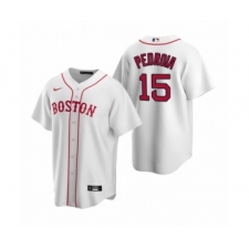 Women's Boston Red Sox #15 Dustin Pedroia Nike White Replica Alternate Jersey