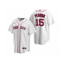 Youth Boston Red Sox #15 Dustin Pedroia Nike White Replica Home Jersey