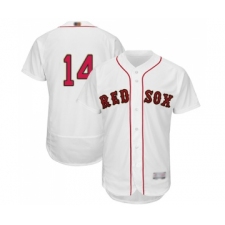 Men's Boston Red Sox #14 Jim Rice White 2019 Gold Program Flex Base Authentic Collection Baseball Jersey