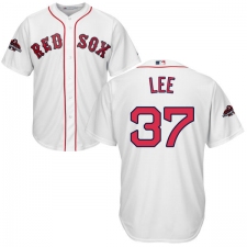 Youth Majestic Boston Red Sox #37 Bill Lee Authentic White Home Cool Base 2018 World Series Champions MLB Jersey