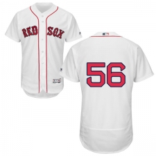 Men's Majestic Boston Red Sox #56 Joe Kelly White Home Flex Base Authentic Collection MLB Jersey