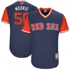 Men's Majestic Boston Red Sox #50 Mookie Betts 