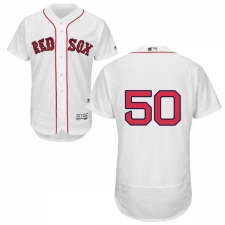 Men's Majestic Boston Red Sox #50 Mookie Betts White Home Flex Base Authentic Collection MLB Jersey