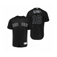 Men's Boston Red Sox #16 Andrew Benintendi Benny Black 2019 Players Weekend Authentic Jersey