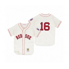 Men's Boston Red Sox #16 Andrew Benintendi Cream 1939 Authentic Home Jersey