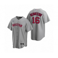 Men's Boston Red Sox #16 Andrew Benintendi Nike Gray Replica Road Jersey