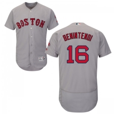 Men's Majestic Boston Red Sox #16 Andrew Benintendi Grey Flexbase Authentic Collection MLB Jersey