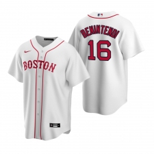 Men's Nike Boston Red Sox #16 Andrew Benintendi White Alternate Stitched Baseball Jersey