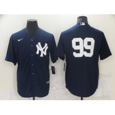 Men's New York Yankees #99 Aaron Judge Authentic Navy Blue Nike Jersey