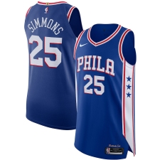 Men's Philadelphia 76ers #25 Ben Simmons Nike Royal 2020-21 Authentic Jersey