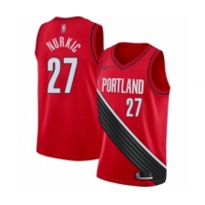 Men's Portland Trail Blazers #27 Jusuf Nurkic Authentic Red Finished Basketball Jersey - Statement Edition