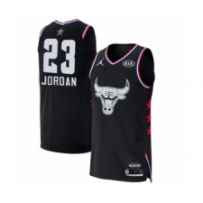 Men's Chicago Bulls #23 Michael Jordan Authentic Black 2019 All-Star Game