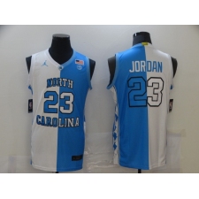 Men's Chicago Bulls #23 Michael Jordan Blue-White Swingman Basketball Jersey