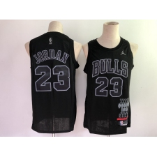 Men's Chicago Bulls #23 Michael Jordan Nike Black Swingman Player Jersey