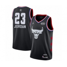 Women's Chicago Bulls #23 Michael Jordan Swingman Black 2019 All-Star Game