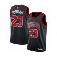 Women's Chicago Bulls #23 Michael Jordan Swingman Black Finished Basketball Jersey - Statement Edition