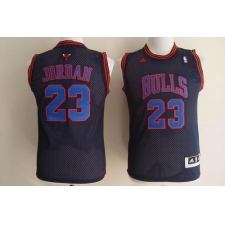 Youth Adidas Chicago Bulls #23 Michael Jordan Swingman Black Blue No. NBA Jersey
