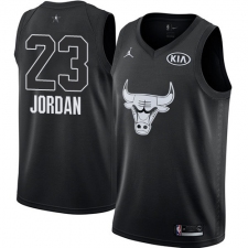 Youth Nike Chicago Bulls #23 Michael Jordan Swingman Black 2018 All-Star Game