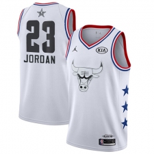 Youth Nike Chicago Bulls #23 Michael Jordan White Basketball Jordan Swingman 2019 All-Star Game Jersey