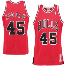 mitchell and ness Chicago Bulls #45 Michael Jordan Red Choose Swingman NBA Jersey