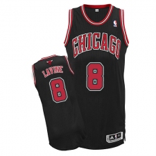 Women's Adidas Chicago Bulls #8 Zach LaVine Authentic Black Alternate NBA Jersey