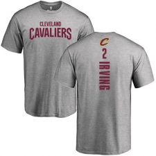 NBA Nike Cleveland Cavaliers #2 Kyrie Irving Ash Backer T-Shirt