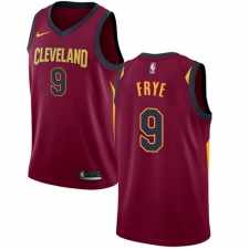 Men's Nike Cleveland Cavaliers #9 Channing Frye Swingman Maroon NBA Jersey - Icon Edition