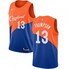 Men's Nike Cleveland Cavaliers #13 Tristan Thompson Swingman Blue NBA Jersey - City Edition