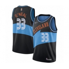 Youth Cleveland Cavaliers #33 Shaquille O'Neal Swingman Black Hardwood Classics Finished Basketball Jersey