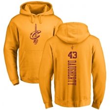 NBA Women's Nike Cleveland Cavaliers #43 Brad Daugherty Gold One Color Backer Pullover Hoodie