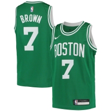 Youth Boston Celtics #7 Jaylen Brown Nike Kelly Green 2020-21 Swingman Jersey