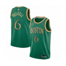 Youth Boston Celtics #6 Bill Russell Swingman Green Basketball Jersey - 2019 20 City Edition