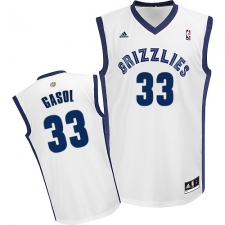 Women's Adidas Memphis Grizzlies #33 Marc Gasol Swingman White Home NBA Jersey
