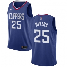 Women's Nike Los Angeles Clippers #25 Austin Rivers Swingman Blue Road NBA Jersey - Icon Edition