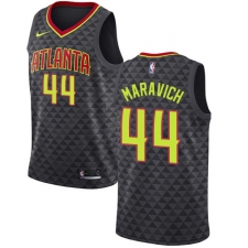 Youth Nike Atlanta Hawks #44 Pete Maravich Authentic Black Road NBA Jersey - Icon Edition