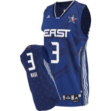 Men's Adidas Miami Heat #3 Dwyane Wade Swingman Blue 2010 All Star NBA Jersey