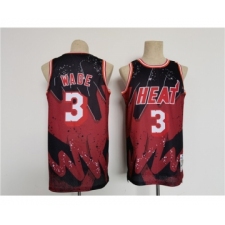 Men's Miami Heat #3 Dwyane Wade Throwback basketball Jersey