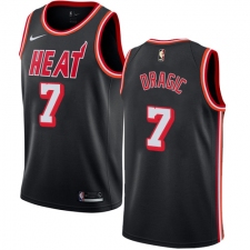 Men's Nike Miami Heat #7 Goran Dragic Swingman Black Black Fashion Hardwood Classics NBA Jersey