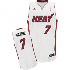 Youth Adidas Miami Heat #7 Goran Dragic Swingman White Home NBA Jersey