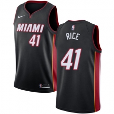 Men's Nike Miami Heat #41 Glen Rice Swingman Black Road NBA Jersey - Icon Edition