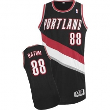 Revolution 30 Blazers #88 Nicolas Batum Black Stitched NBA Jersey