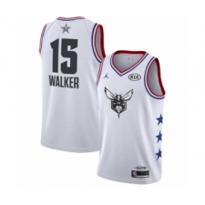 Women's Jordan Charlotte Hornets #15 Kemba Walker Swingman White 2019 All-Star Game Basketball Jersey
