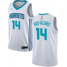 Men's Nike Jordan Charlotte Hornets #14 Michael Kidd-Gilchrist Authentic White NBA Jersey - Association Edition