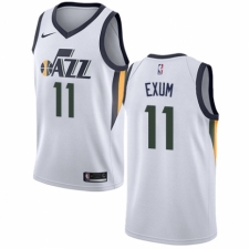 Men's Nike Utah Jazz #11 Dante Exum Authentic NBA Jersey - Association Edition